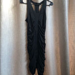 💕Black zipper cocktail dress
